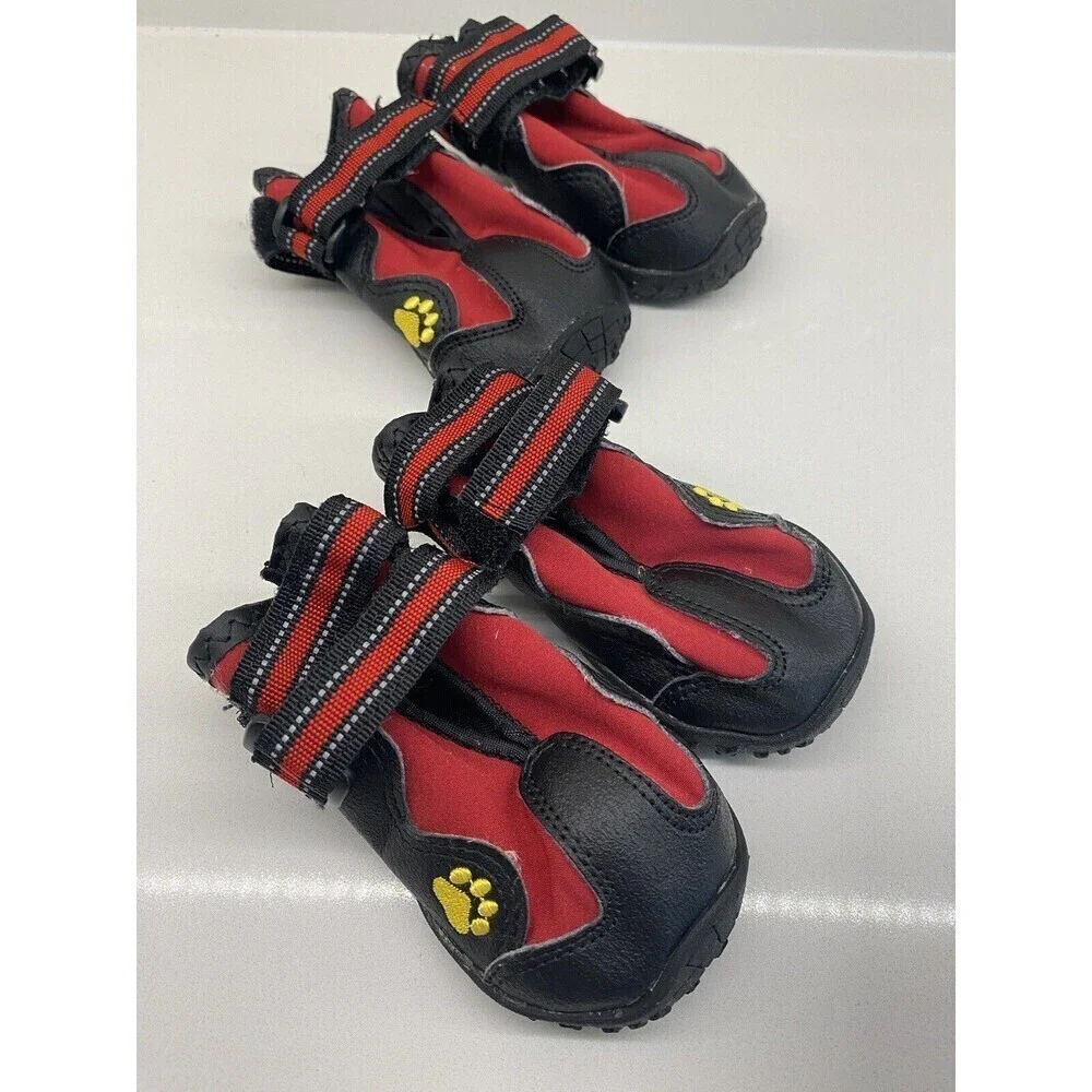 PK.ZTopia Dog Boots Waterproof Rain Boots Dog Booties Reflective Rugged size 4
